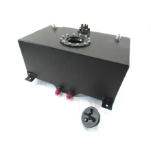 Bous Performance F51003BK 8 gal Aluminum Fuel Cells with Sender, Black - 9 x 12 x 20 in.