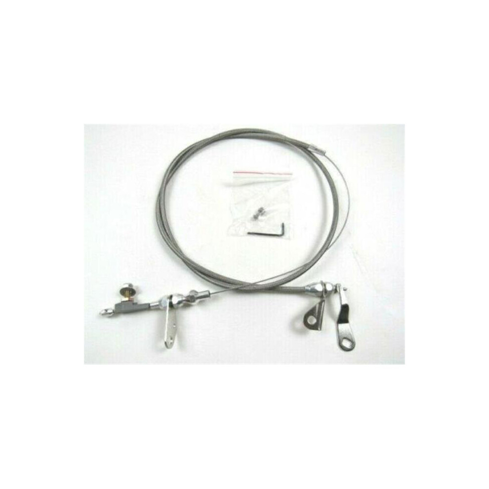 Bous Performance F53702 Stainless Steel Braided Kick Down Cables For Ford C6 724086758074