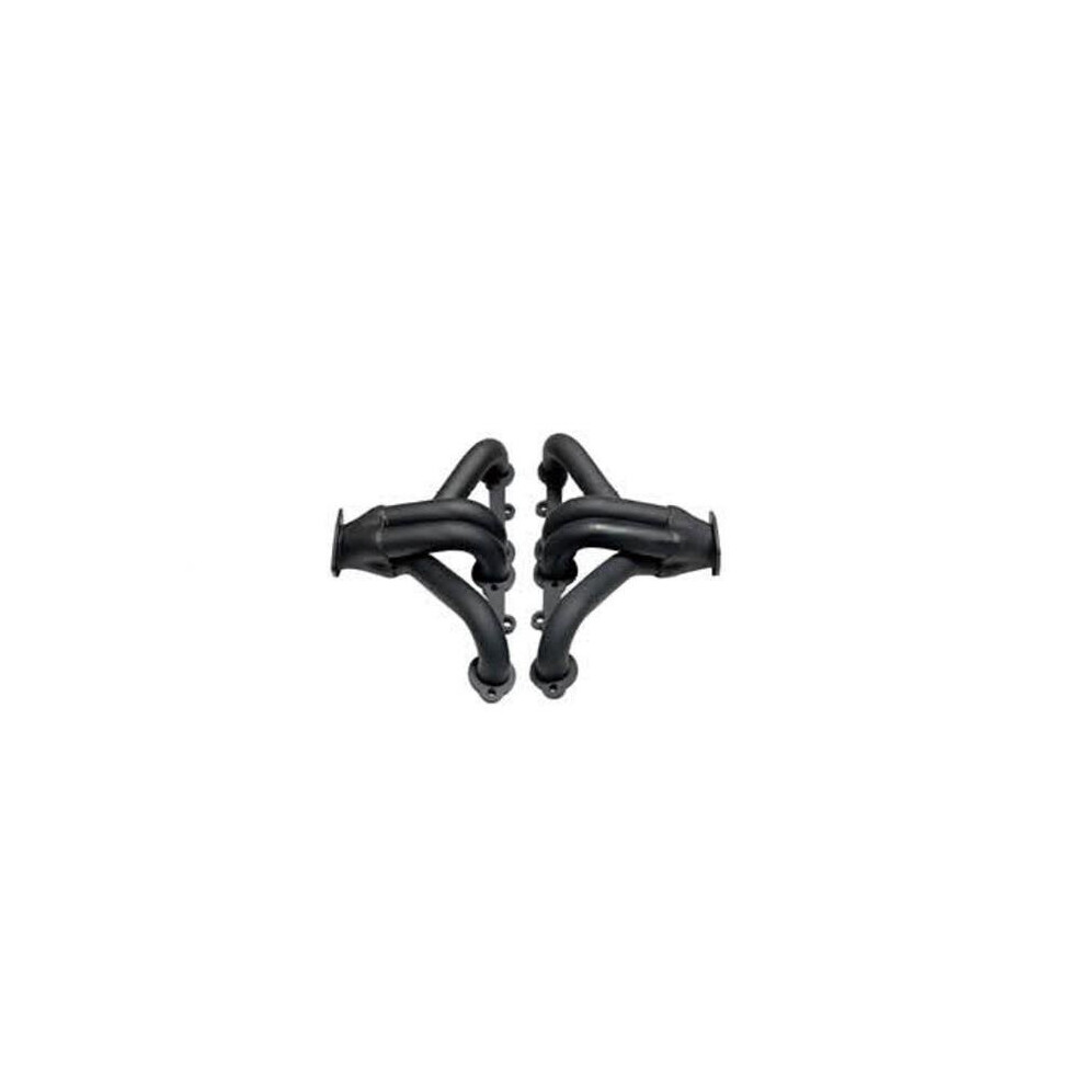Bous Performance H60102h Block Hugger Header For 1955-1957 Small Block Chevy 265-400, Ceramic Coated 724086760114