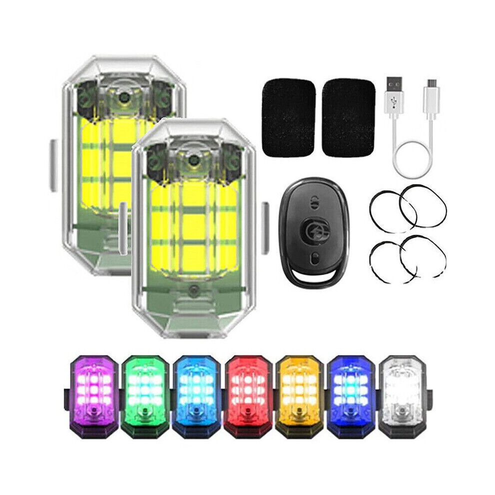 ( 2Pack) High Brightness Wireless Led Strobe 7 Colors Rechargeable Light 914207794351