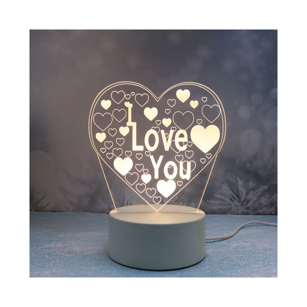 (Love 3) Mothers Day Gifts from Daughter Son, Gifts for Mum, Mum Birthday Gifts Night Light, Presents for Mum, New Mum, Best Mum Ever Acrylic Lamp