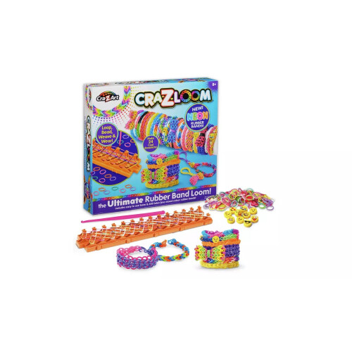 Cra-Z-Loom Band Maker Colourful Bracelets! Makes 24 Different Designs