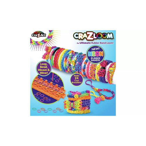 Cra-Z-Loom Band Maker Colourful Bracelets! Makes 24 Different Designs 1