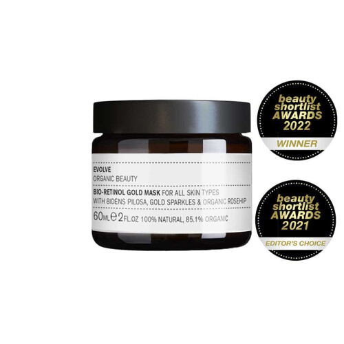 Evolve Beauty Gold Bio Retinol Αντιγηραντική Θρεπτική Συσφικτική Μάσκα Προσώπου 60ml