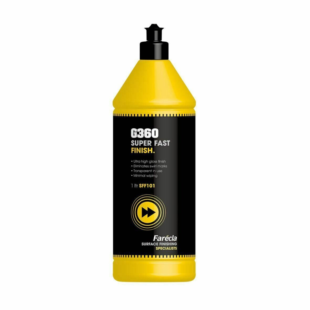 Farecla G360 Visibly Clear Super Fast Finish 1L Sff101 Deep Gloss Finish Black 5290753356966