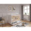 (White/Pine) Tokyo | Cot Bed 120x60cm with drawer 4