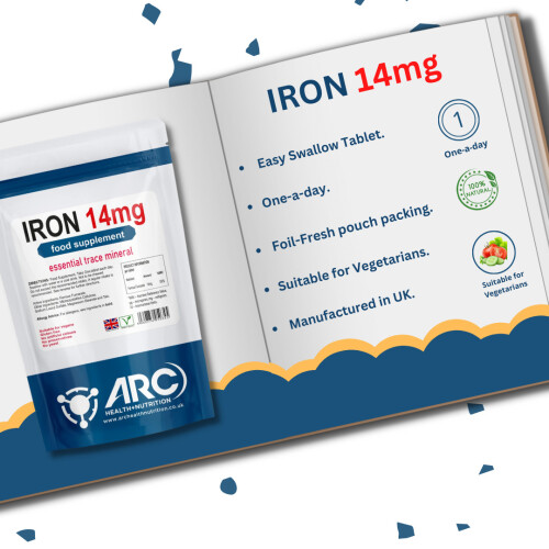 Elemental Iron 14mg RDA Ferrous Fumarate 365 Tablets 2