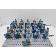 21PCS Middle Ancient Roman Knights Spartan Warriors Temple Knights Childrens Assembled Block Figure Toys