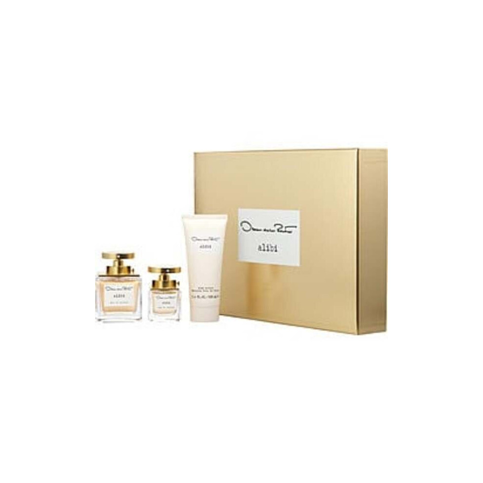 OSCAR DE LA RENTA ALIBI by Oscar de la Renta EAU DE PARFUM SPRAY 3.4 OZ & BODY LOTION 3.4 OZ & EAU DE PARFUM SPRAY 1 OZ For Women