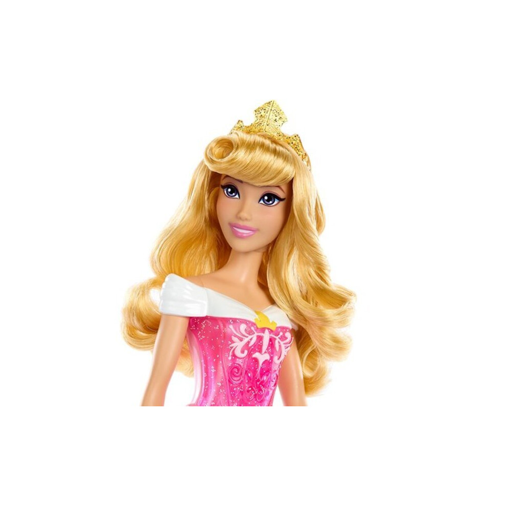Mattel Disney Princess, Aurora Bambola Con Capi E Accessori Scintillanti Ispirati Al Film, Giocattolo Per Bambini 3+ Anni, HLW09-image