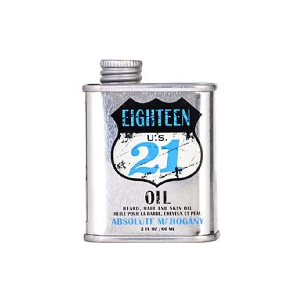 18.21 Man Made By Beard, Hair, And Skin Oil Absolute Mohogany 2 Oz For Men