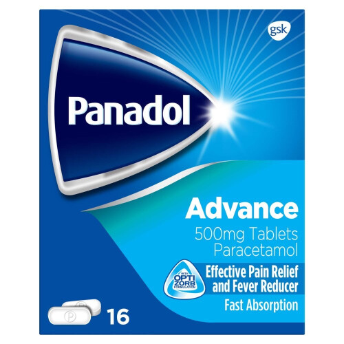 Panadol Panadol Advance 16s Tablets Paracetamol 16g (Pack of 12)