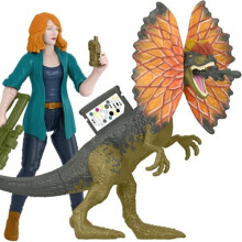 Jurassic World: Camp Cretaceous Claire och Dilophosaurus actionfigursats