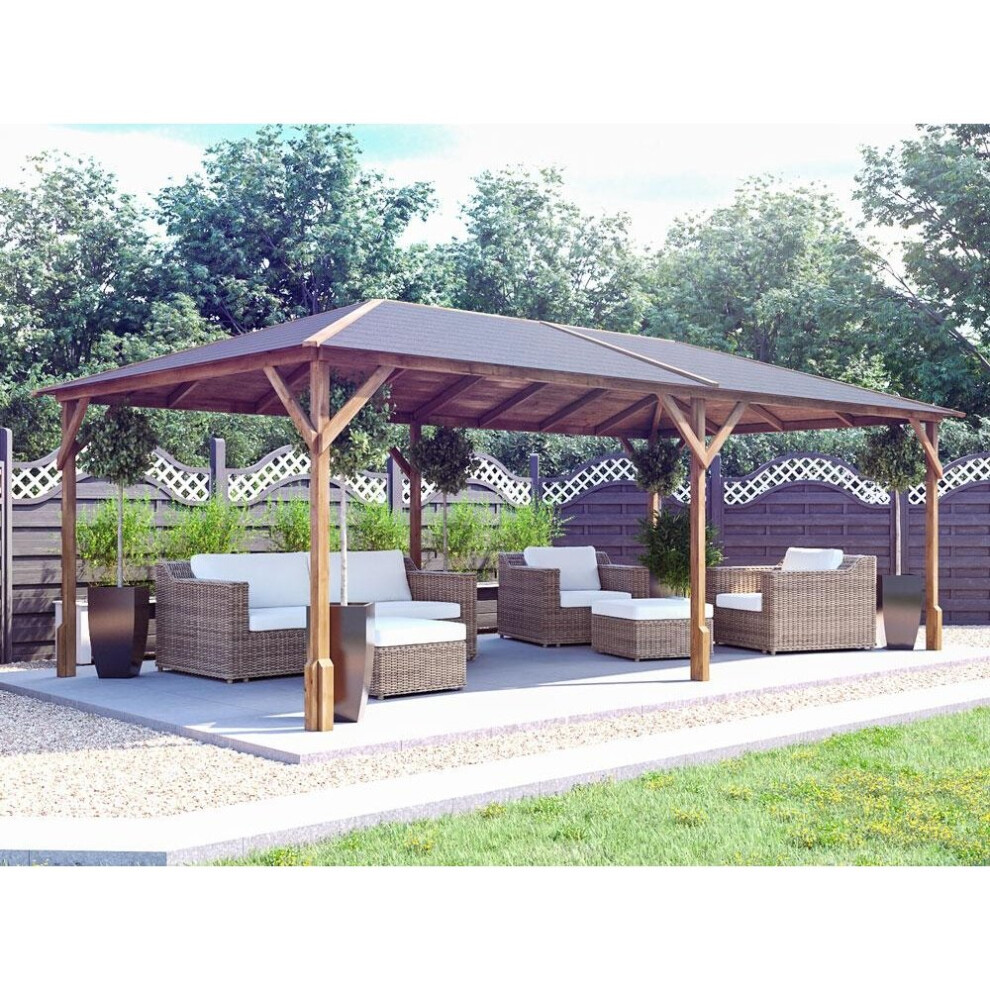 Timber Gazebo Utopia 630 W6m x D3m Garden Shelter