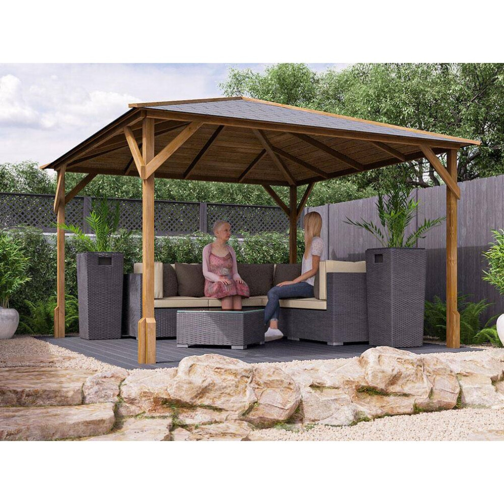 Timber Gazebo Utopia 300 - W3.0m x D3.0m - Dunster House