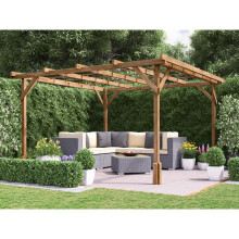 Wooden Pergola Utopia 3m x 3m Garden Structure - Dunster House