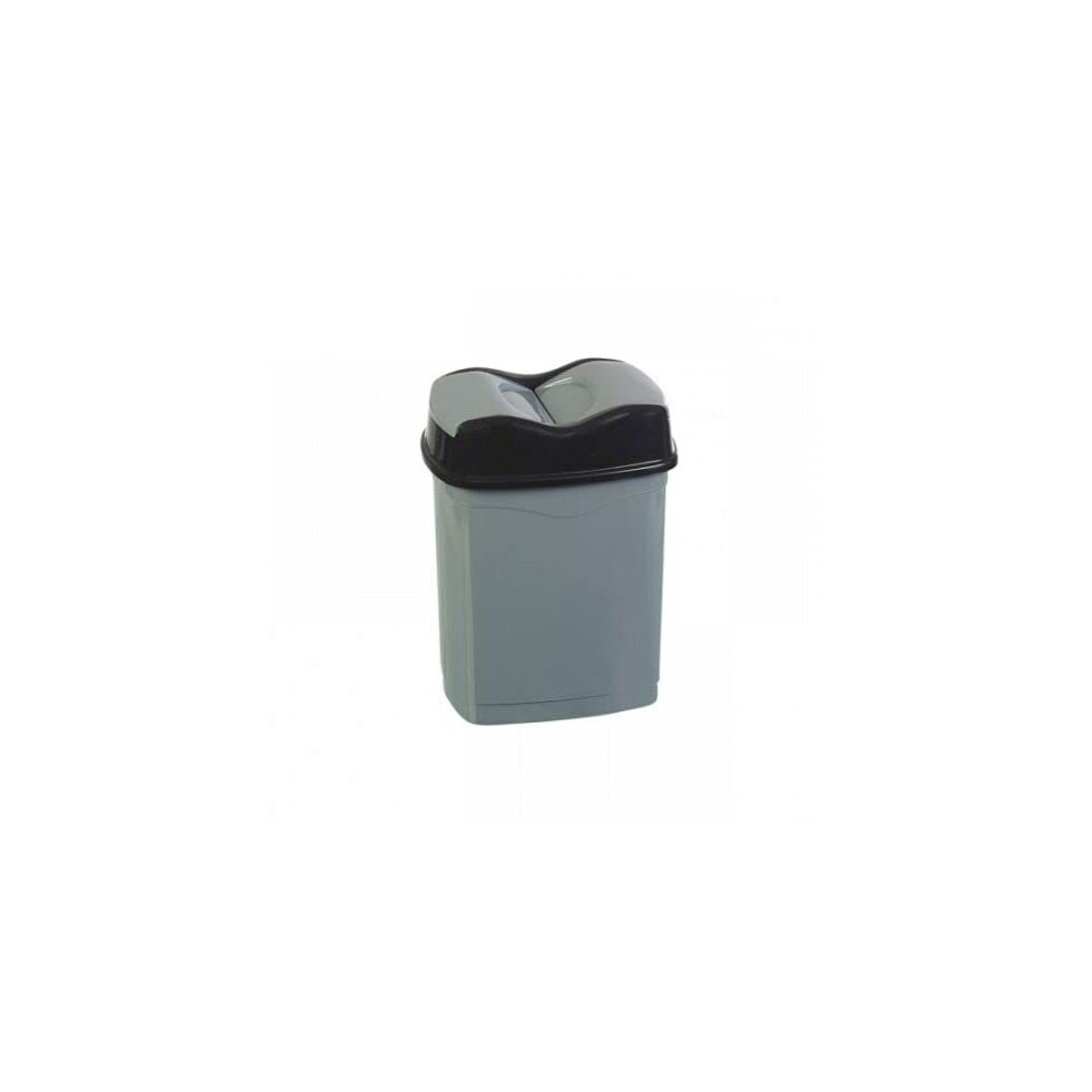 (Grey) 8L Mini Dustbin Kitchen Office Bathroom Waste Bin