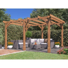 Dunster House Wooden Pergola 4m x 3m Leviathan Garden Structure