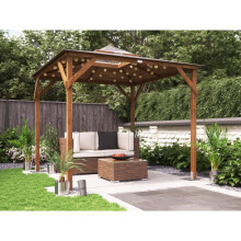 Wooden Gazebo with Dome 2.5x2.5m Pressure Treated Superfelt Dunster House