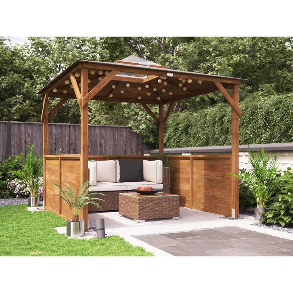 Gazebo - Erin Gazebo - Half Height Solid Wall Panels - Dunster House
