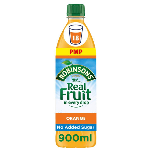 Robinsons Orange No Added Sugar Squash 900ml (Pack of 12) 1