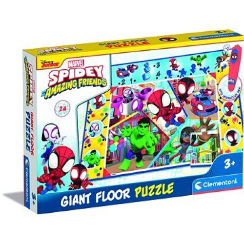 Clementoni Clementoni Marvel Spiderman Friends Interactive Giant Floor Jigsaw Puzzle