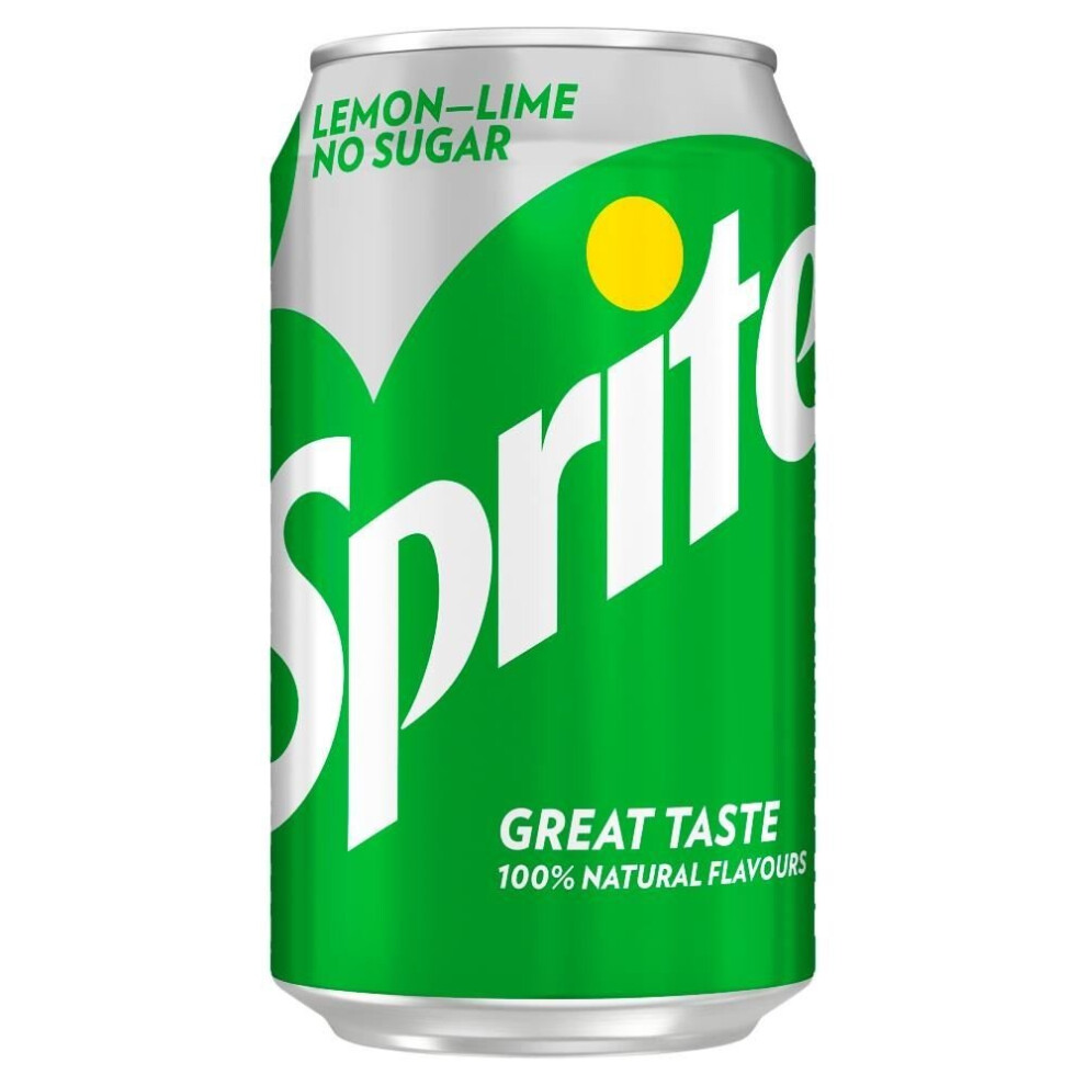 Sprite No Sugar 24 x 330ml Cans