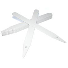 (8" 20cm x 100, White) Elixir Gardens Stick In Plastic Plant Labels / Tags | Various Sizes and colours available | Qty's 50 - 1000