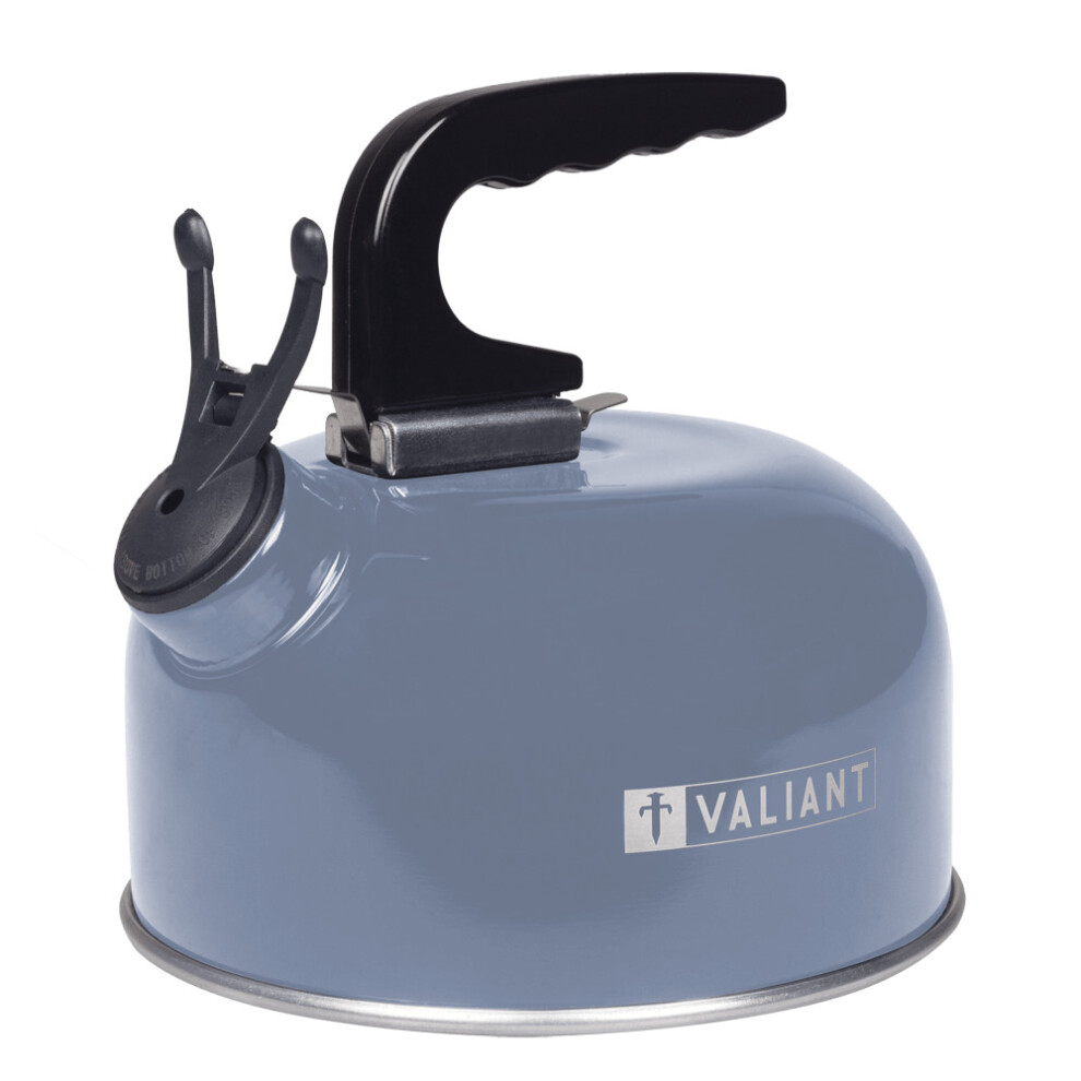 Valiant (Blue) 1L Portable Camping Whistling Kettle Blue