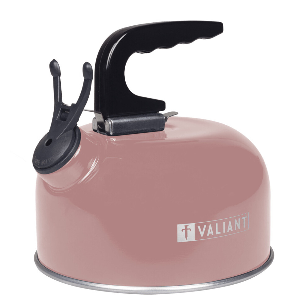 Valiant (Pink) 1L Portable Camping Whistling Kettle Pink