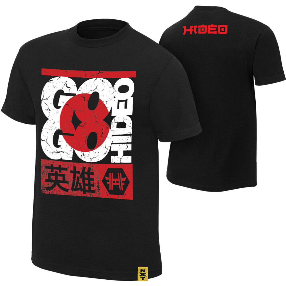 (Small) WWE Hideo Itami "Go Go Hideo" Authentic T-Shirt