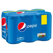 Pepsi Cola Cans 6 x 330ml (Pack of 4)
