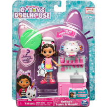 Gabby's Dollhouse LUNCH & MUNCH KITCHEN Set With 2 Toy Figures