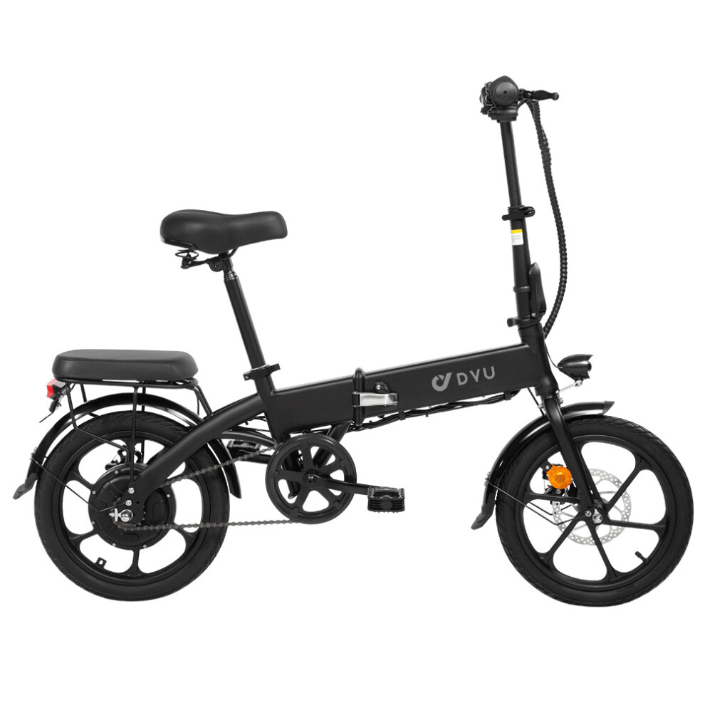 Dyu A1f 16-Inch Foldable Electric City Bike 250W Motor Black