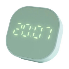 (Green) Alarm Clock Luminous Mute LED Multifunctional Digital Clock Light