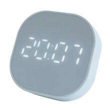 (Blue) Alarm Clock Luminous Mute LED Multifunctional Digital Clock Light