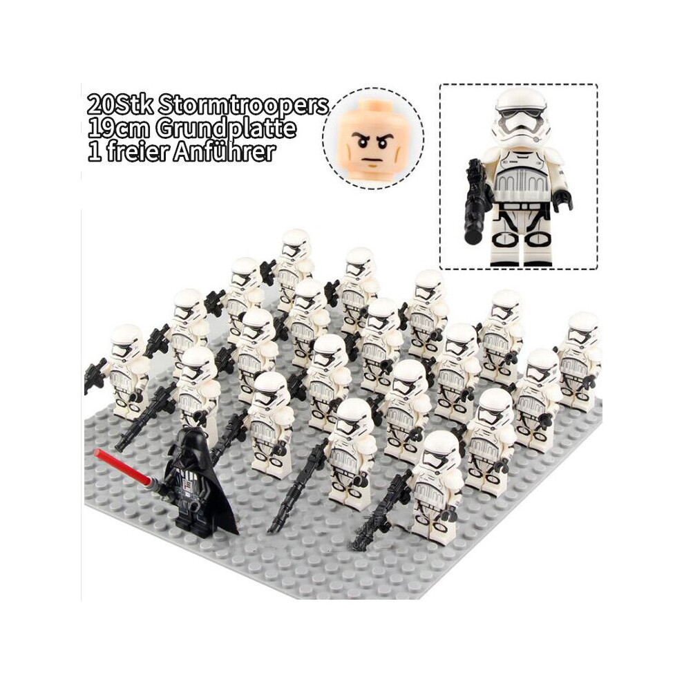 (21pcs) 41pcs Star Wars Darth Vader Storm Troopers Minifigures Kids Toys Xmas Gifts