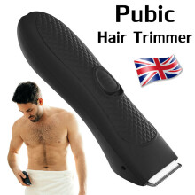 Men's Pubic Hair Trimmer Electric Groin & Body Hair Shaver for Balls
