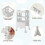 Costway Kids' Kitchen Step Stool Wooden Folding Toddler Standing Safety Tower 9