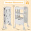 Costway Kids' Kitchen Step Stool Wooden Folding Toddler Standing Safety Tower 2