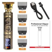 ( Dragon King-USB-LCD) Professional Mens Hair Clippers Trimmers Machine Cordless Beard Electric