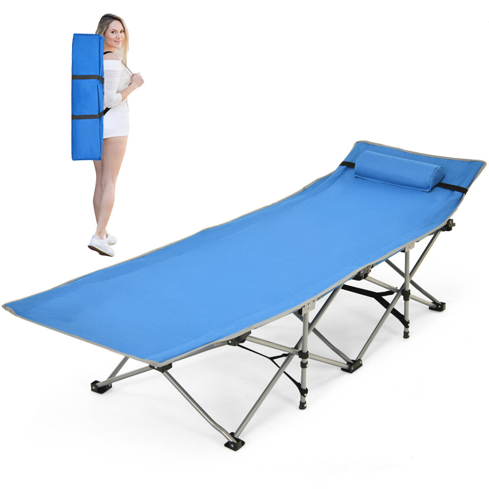 Folding Camping Cot Heavy-Duty Outdoor Cot Bed Portable Sleeping Cot
