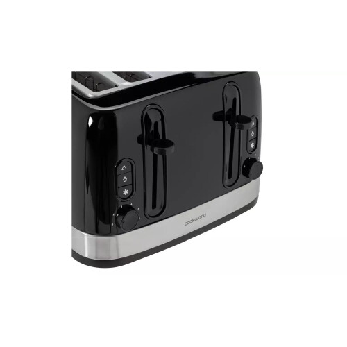 Cookworks Illuminated 4 Slice Toaster - Black 2