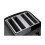 Cookworks Illuminated 4 Slice Toaster - Black 4
