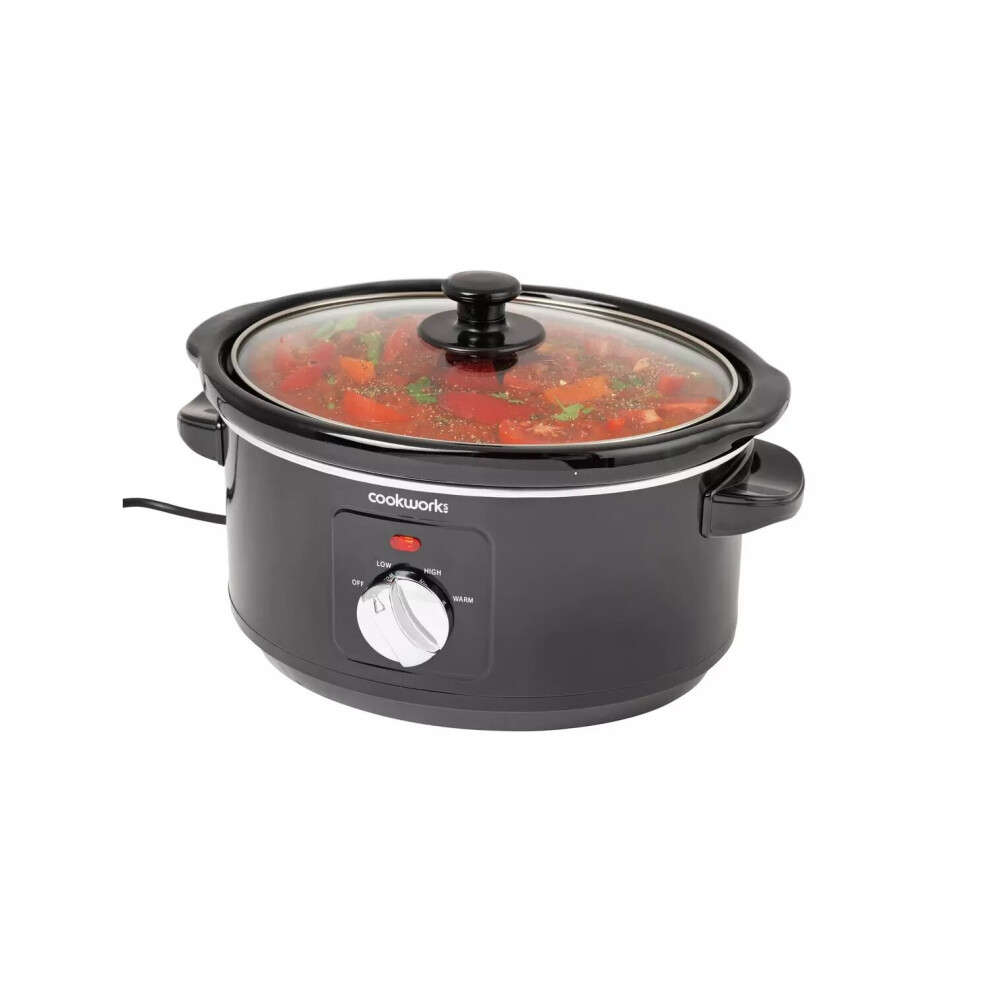 Cookworks 3.5L Slow Cooker - Black