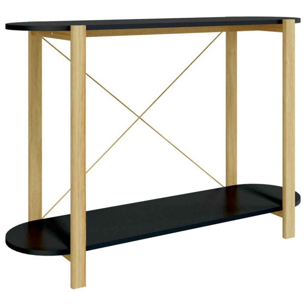Vidaxl (Black) Console Table Engineered Wood Side Sofa End Accent Table Multi Colours