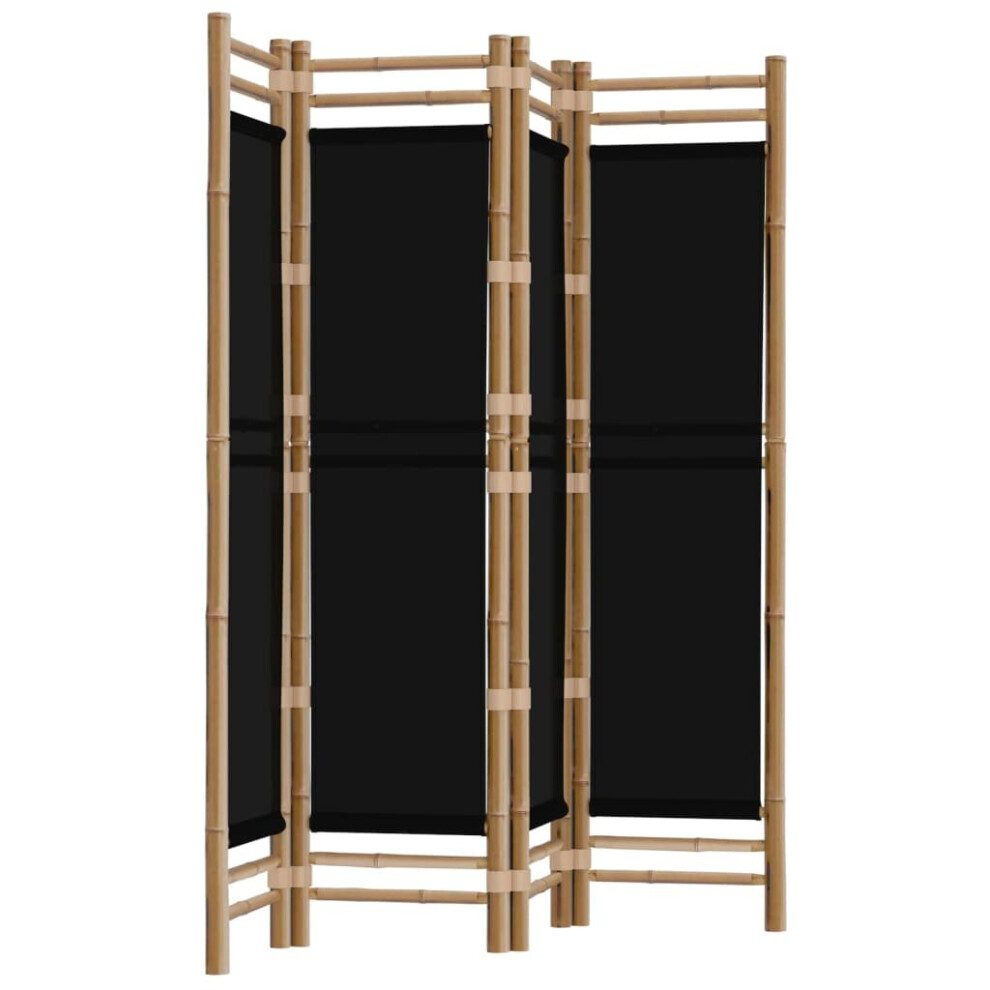 (black, 160 x 180 cm) vidaXL Folding Panel Room Divider Privacy Screen Black/Cream White Multi Sizes-image-OPC-PBD9JFQ-NEW