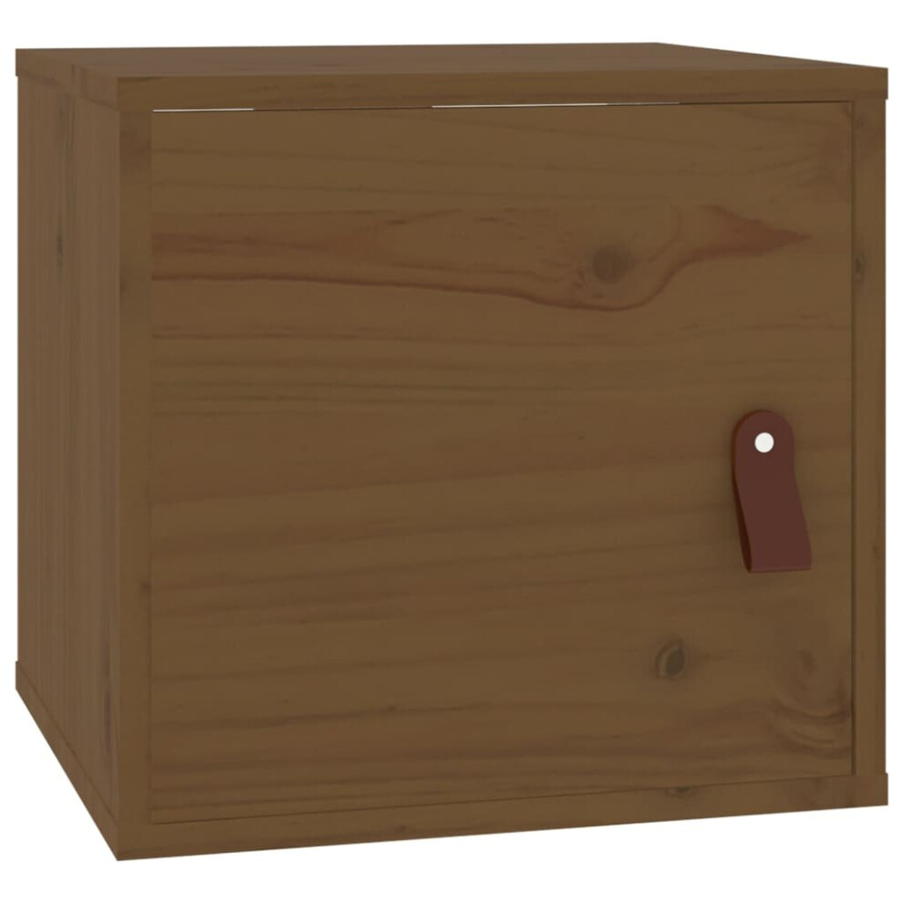 Vidaxl (Honey Brown, 1 Pcs) Wall Cabinet Hanging Storage Cabinet Wall Cupboard Solid Wood Pine