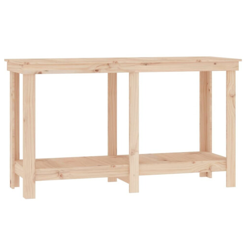 VidaXL (brown, 140 x 50 x 80 cm) vidaXL Solid Wood Pine Work Bench Working Storage Table Multi Colours/Sizes 1