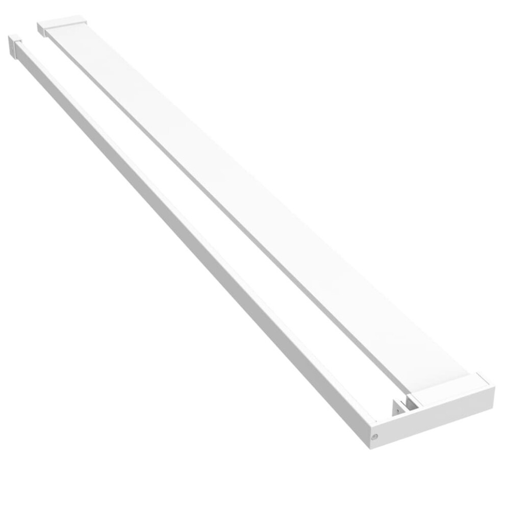 (white, 115 cm) vidaXL Shower Shelf for Walk-in Shower Wall Aluminium Multi Colours/Sizes